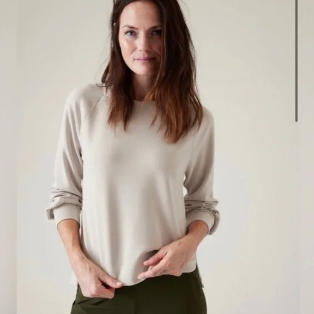 Athleta Seasoft Scoop-Neck Sweatshirt - XS